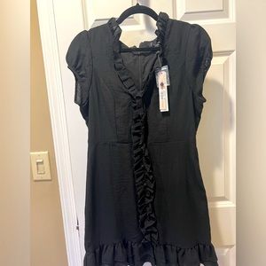 Aqua Black Ruffle Dress – Brand New with Tags – Size M